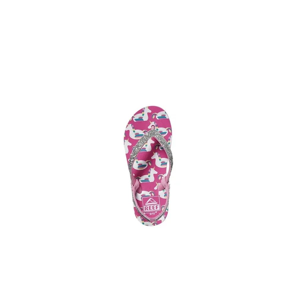 Reef Little Stargazer CJ2018 Sandals Toddler Y6 Pink Slip On Flip Flops JOBB728